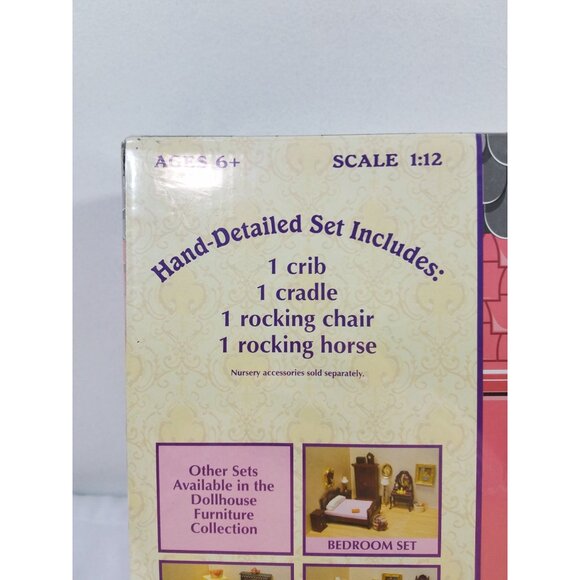 Melissa & Doug Dollhouse Furniture Nursery Set Dollhouse Furniture  Scale 1:12 - Picture 7 of 16